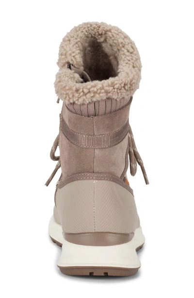 Baretraps Bandie Waterproof Faux Shearling Lined Boot In Taupe
