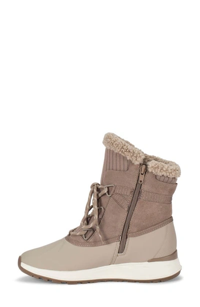 Baretraps Bandie Waterproof Faux Shearling Lined Boot In Taupe