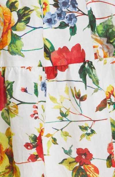 Alice And Olivia Collen Floral Cotton Sundress In Dew Floral
