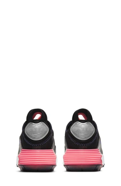Nike Big Kids Air Max 2090 Casual Sneakers From Finish Line In Black/sunset Pulse