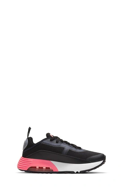 Nike Big Kids Air Max 2090 Casual Sneakers From Finish Line In Black/sunset Pulse