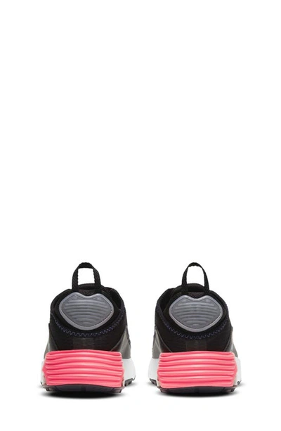 Nike Big Kids Air Max 2090 Casual Sneakers From Finish Line In Black/sunset Pulse