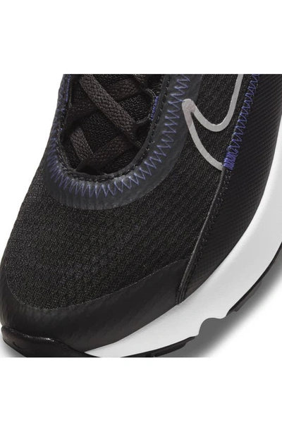 Nike Big Kids Air Max 2090 Casual Sneakers From Finish Line In Black/sunset Pulse