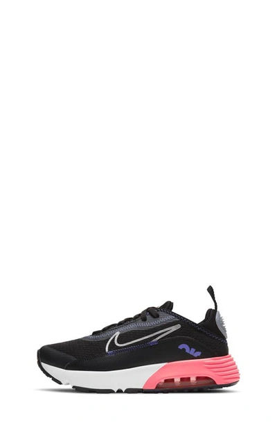 Nike Big Kids Air Max 2090 Casual Sneakers From Finish Line In Black/sunset Pulse