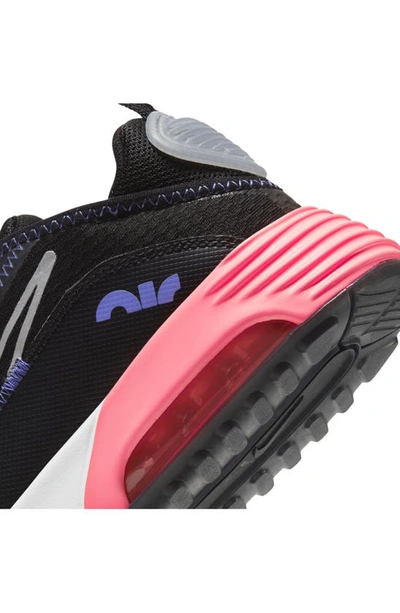 Nike Big Kids Air Max 2090 Casual Sneakers From Finish Line In Black/sunset Pulse