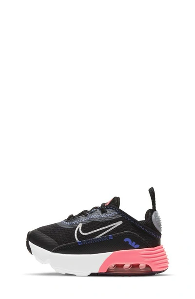 Nike Big Kids Air Max 2090 Casual Sneakers From Finish Line In Black/sunset Pulse
