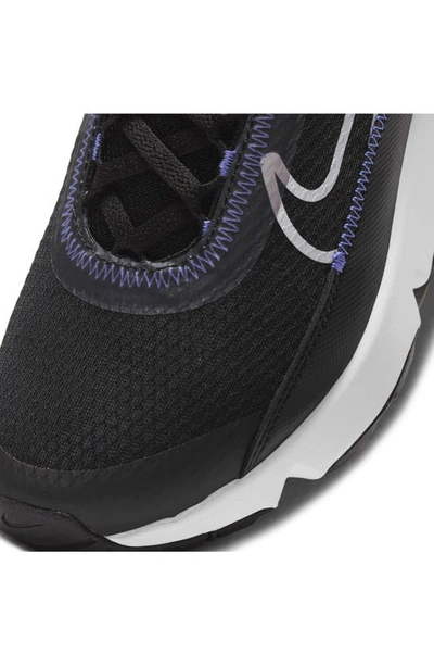 Nike Big Kids Air Max 2090 Casual Sneakers From Finish Line In Black/sunset Pulse