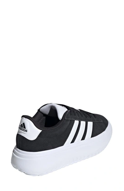 Shop Adidas Originals Grand Platform Sneaker In Black/ White/ Core Black