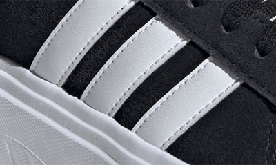 Shop Adidas Originals Grand Platform Sneaker In Black/ White/ Core Black