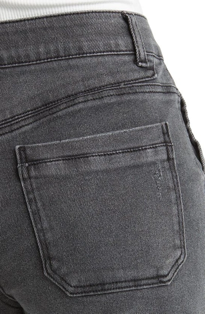 Wit & Wisdom 'ab'solution High Waist Denim Utility Shorts In Washed Black Vintage