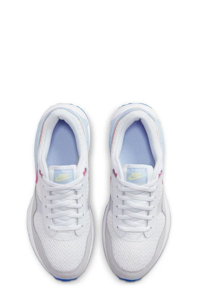 Nike Air Max Systm Sneaker In White/ Fuchsia
