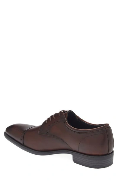 Shop Nordstrom Deacon Brogue Cap Toe Derby In Brown Dark