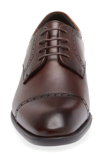 Shop Nordstrom Deacon Brogue Cap Toe Derby In Brown Dark