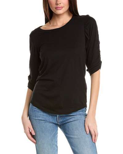 Shop Chrldr Kristina Ruched T-shirt In Black