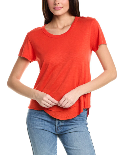 Shop Chrldr Ava Mock Layer T-shirt In Red