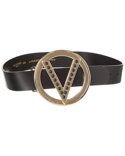Shop Valentino By Mario Valentino Giusy Forever Leather Belt In Black