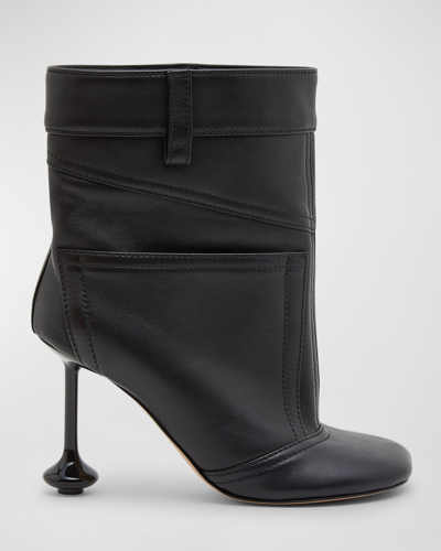Shop Loewe Toy Panta Stiletto Ankle Boots In Black