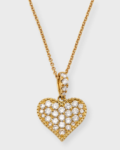 Shop Lisa Nik 18k Gold Diamond Heart Necklace