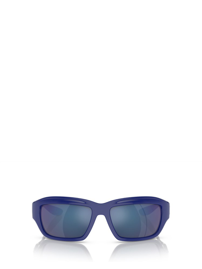 Shop Dolce & Gabbana Eyewear Rectangular Frame Sunglasses In Blue