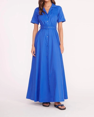 Shop Staud Millie Dress In Lapis In Blue