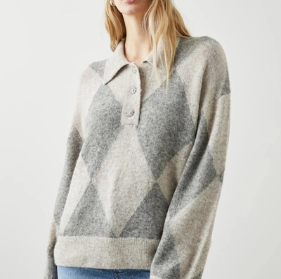 Shop Rails Skye Sweater In Heather Argyle In Multi