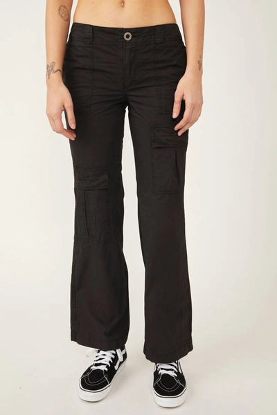 Shop Free People The Thing Is Low Rise Utility Pant In Black