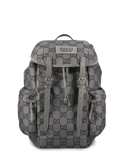 Shop Gucci Large Gg Backpack In Black