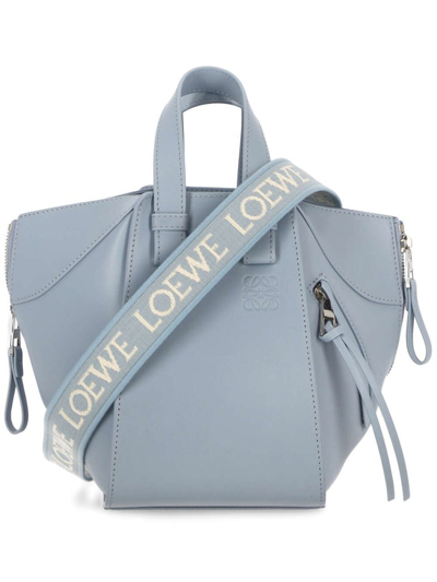 Shop Loewe Hammock Compact Shoulder Bag In Blue
