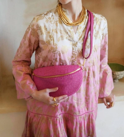 Shop Debbie Katz Shelly Crochet Crossbody Bag In Fuchsia In Pink