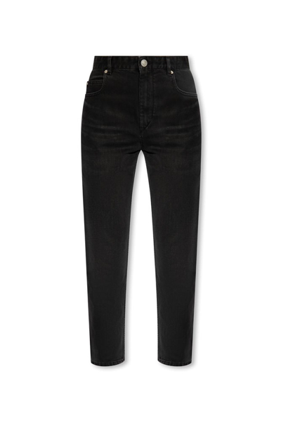 Shop Isabel Marant Nea Straight Leg Jeans In Black