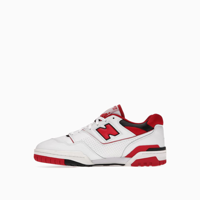 Shop New Balance 550 Sneakers Bb550sta In White Red