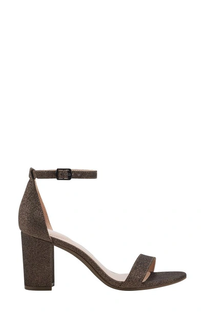 Shop Bandolino Armory Ankle Strap Sandal In Bronze Glitter