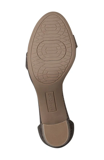 Shop Bandolino Armory Ankle Strap Sandal In Bronze Glitter