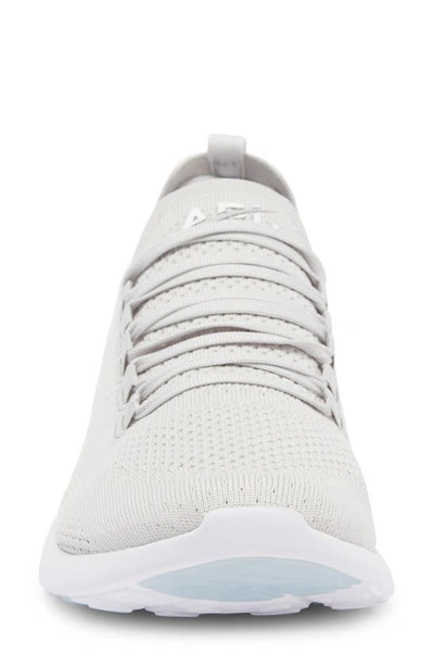 Shop Apl Athletic Propulsion Labs Techloom Breeze Knit Running Shoe In Harbor Grey / White