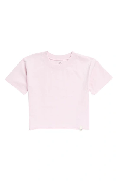 Shop Treasure & Bond Kids' Crop T-shirt In Purple Light Wash