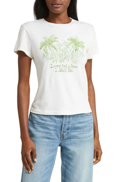 Shop Re/done Tree I Didn't Like Graphic T-shirt In Vintage White