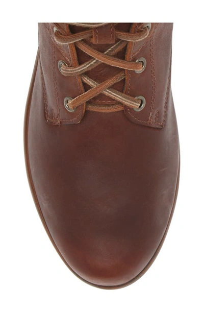 Naot Alize Zip Combat Boot In Soft Cognac Leather