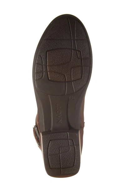 Shop Naot Alize Zip Combat Boot In Soft Cognac Leather
