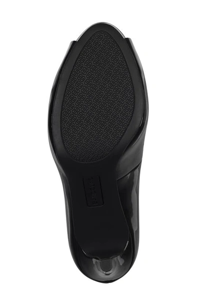 Bandolino Rainaa Peep Toe Platform Pump In Black Patent
