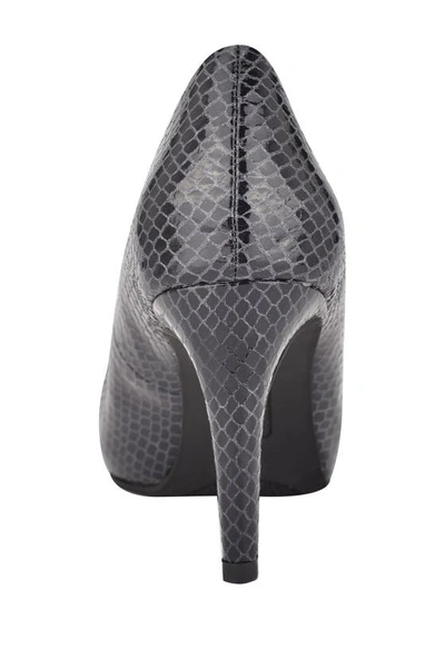 Bandolino Rainaa Peep Toe Stiletto Pump In Navy Blue Lycra