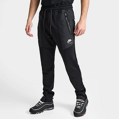 Shop Nike Men's Air Max Therma-fit Jogger Pants In Black/black/white