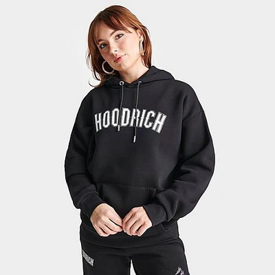 Shop Hoodrich Women's Glide Bling Hoodie In Black/pink