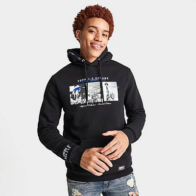 Shop Supply And Demand Men's Valo Pullover Hoodie In Black