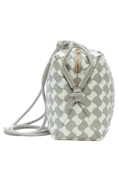 Bottega Veneta Small Wavy Bicolor Pavimento Intrecciato Camera Bag In Agate