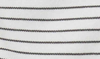 Mori Stripe Fitted One-piece Pajamas In Gray Stripe
