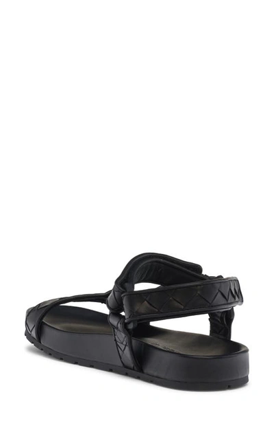 Shop Bottega Veneta Intrecciato Sandal In Black