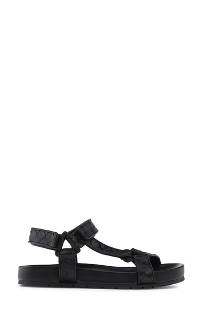 Shop Bottega Veneta Intrecciato Sandal In Black