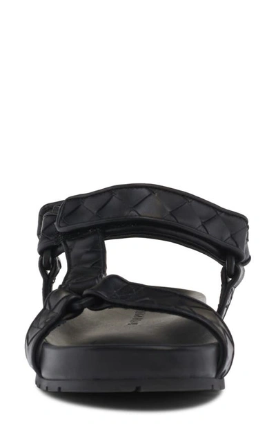 Bottega Veneta Women's Trip Leather Sandals In Black