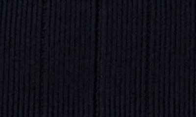 Shop Grey Lab Power Shoulder Long Sleeve Knit Minidress In Black