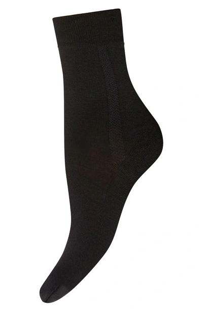 Shop Wolford Ankle Socks In Black
